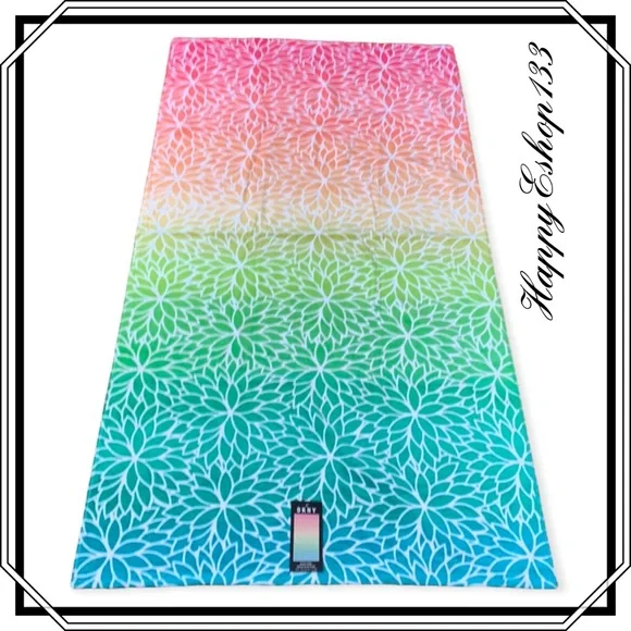 Dkny Bath Dkny 0 Cotton Chrysanthemum Ombre Beach Towel Poshmark